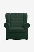 Loft24 - Recliner Gungstol med svängfunktion Lillyse - Grön - Fåtöljer...