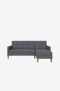 Dorel Home - Schäslong Bäddsoffa med förvaring Lilly - Blå - Bäddsoffo...