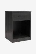 Dorel Home - Nattduksbord med 1 låda i Mdf BrEz - Svart - Sängbord - F...