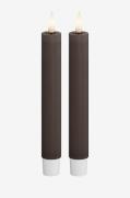 DeluxeHomeart - LED Taper Candle 2,2x15 cm 2 st - Brun - Ljus - Från H...