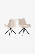 NORDFORM - Eddie matstol 2-pack - Beige - Stolar - Från Homeroom