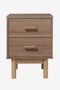 Loft24 - Nattduksbord 2 lådor Melanie - Brun - Sängbord - Från Homeroo...