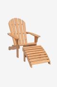 Hillerstorp - Däckstol Tennessee Teak Nature - Beige - Solstolar & sol...