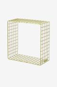 Loft24 - Vägghylla Metall Stor Wire Square - Beige - Hyllor & förvarin...