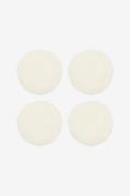 Skinnwille - Fårskinn Cushion Round Curly 4-pack - Vit - Sittkuddar & ...