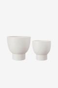 Wikholm Form - Kruka Megan S/2 - Vit - Krukor & vaser - Från Homeroom