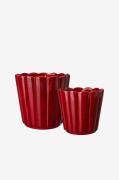Wikholm Form - Kruka Edna - Röd - Krukor & vaser - Från Homeroom