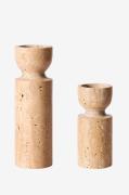 Muubs - Värmeljus Minerva 2 st - Beige - Ljusstakar & lyktor - Från Ho...