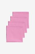 Midnatt - Servettuppsättning Pink 4 st - Rosa - Servetter - Från Homer...