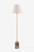 Globen Lighting - Golvlampa Gino Beige travertin - Brun - Golvlampor -...