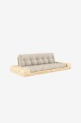 Karup - Base Bäddsoffa m. 2 sidolådor Tre sittplatser - Beige - Bäddso...