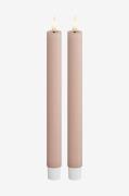 DeluxeHomeart - LED Taper Candle 2,2x24 cm 2 st - Rosa - Ljus - Från H...