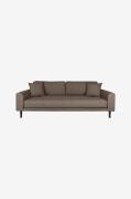 House Nordic - Soffa 3-sits Lido - Brun - 3-sits soffor - Från Homeroo...