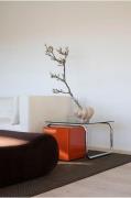 Pastill - Lulu soffbord i glas och krom 60x60 cm - Silver - Soffbord -...