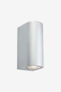 Markslöjd - Vägglampa Alor 2L - Silver - Fasadbelysning - Från Homeroo...