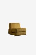 Hanah Home - Bäddsoffa med 1 sittplats Origami - Gul - Fåtöljer - Från...