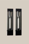 Zelected by Houze - 2-pack väggljusstake Brillant - Svart - Ljusstakar...
