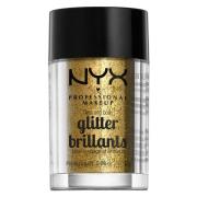 NYX Professional Makeup Face And Body Glitter Brilliants Gold GLI