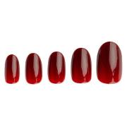 Invogue Rouge Oval Nails 24 st.