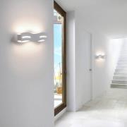 Eco-Light LED-vägglampa Wave vit