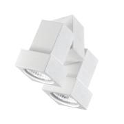Egger Licht Egger DLS taklampa STYLE Q, 2 lampor, vit