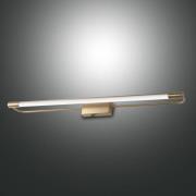 Fabas Luce LED-vägglampa Rapallo, mässing, IP44, 80 cm