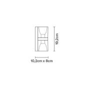 Fabbian Cubetto vägglampa up/down, GU10, vit