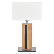 HerzBlut Maive bordslampa, oljad ek, vit 56 cm