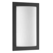 LCD Luis utomhusvägglampa, grafit, rörelsevakt