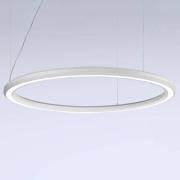 Marchetti LED-pendellampa Materica botten Ø 120 cm vit