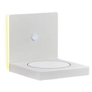 Mantra Iluminación LED-vägglampa Zanzibar med laddningsstation, vit