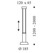 OLIGO Glance LED-pendellampa 1 lampa röd matt