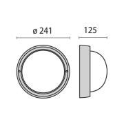 Performance in Lighting LED-vägglampa Eko+26 LED, 3 000 K, vit