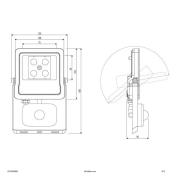 EVN Panthera utomhus spot sensor IP44 10 W 4 000K