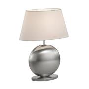 BANKAMP Asolo bordslampa, vit/nickel, höjd 41 cm