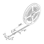 Hera LED-strip Basic-Tape S, IP54, 2 700K, längd 500cm