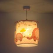 Dalber Hängande barnlampa Little Elephant, 1-ljus, rosa