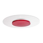 Deko-Light Zaniah LED-taklampa, 360° ljus, 24W, röd