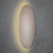 Escale Blade LED-vägglampa, taupe, Ø 44 cm