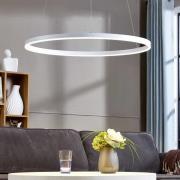 Arcchio Albiona LED-pendellampa, vit, 80 cm