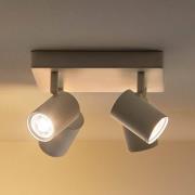 WiZ LED-takspotlight Imageo, 4fl kvadrat vit