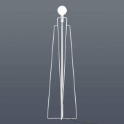 GRUPA Model M1 LED-golvlampa vit, svart kabel