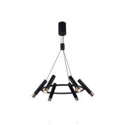 Searchlight Hänglampa Elegance 6 lampor svart