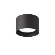 Ideallux Ideal Lux downlight Spike Round, svart, aluminium, Ø 10 cm