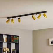 Nowodvorski Lighting Takspotlight Eye Spot 6 lampor, svart/mässing