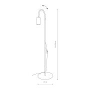 Nowodvorski Lighting Eye Flex golvlampa med flexibel arm, svart