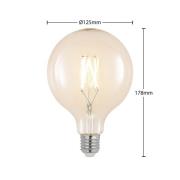 Arcchio LED-lampa E27 6W 2 700 K G125 glob, filament, klar