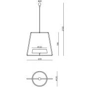 Deko-Light LED-hänglampa Miram med batteri, dimbar, grön