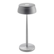 Zafferano LED-uppladdningsbar bordslampa Sister Light, aluminiumfärg, ...