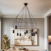 Nowodvorski Lighting Hänglampa Imbria, 10 lampor, längd 126 cm svart